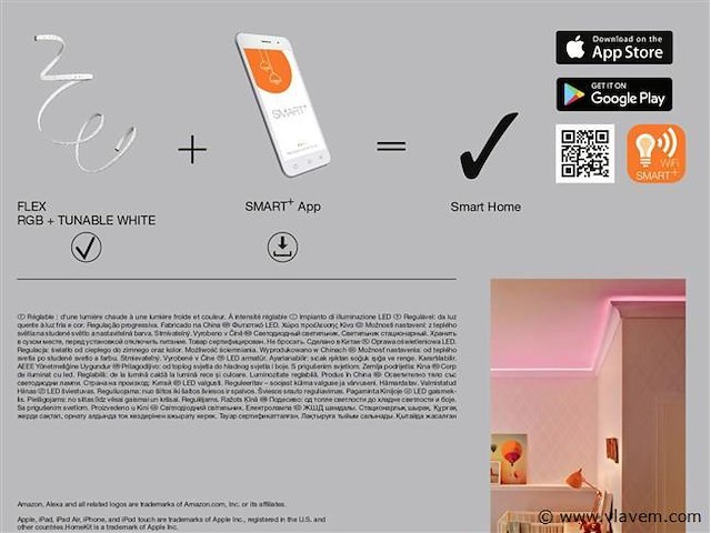 10 x ledvance smart rgb+w ledstrips - afbeelding 8 van  9