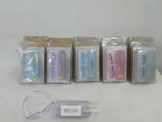 10 x leesbril gekleurd mix sterkte + kleur - afbeelding 1 van  3