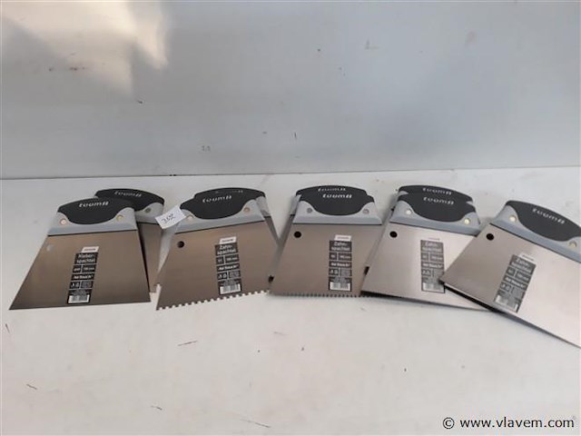 10 x lijmkam 180 mm soft handvat 5 assorti - afbeelding 1 van  2