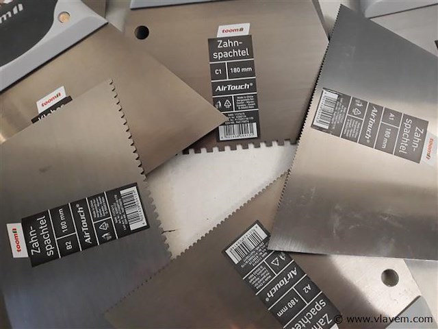 10 x lijmkam 180 mm soft handvat 5 assorti - afbeelding 2 van  2