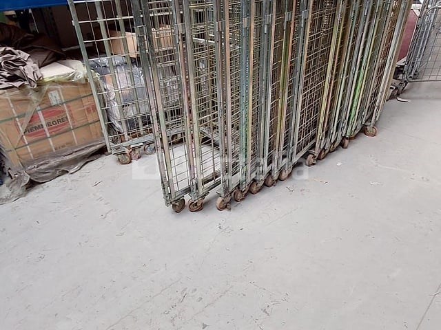 10 x magazijnkarren postkarren metalen karren 4 heks - afbeelding 1 van  3