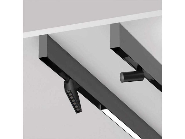 10 x magnetische rail voor opbouw – 20mm – 48v – 2 meter – zwart - afbeelding 3 van  4