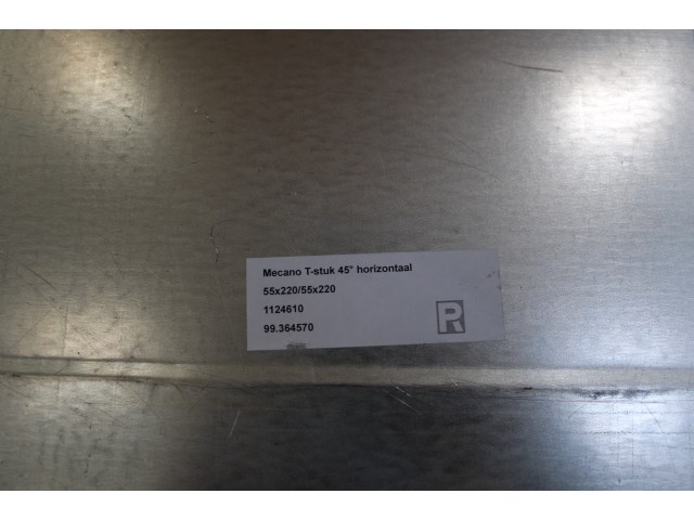 10 x mecano t-stuk 45° horizontaal - afbeelding 1 van  2