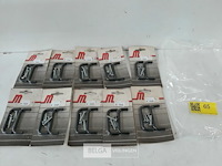 10 x meubelgreep alu zwart 64 mm 2 stuks - afbeelding 2 van  3