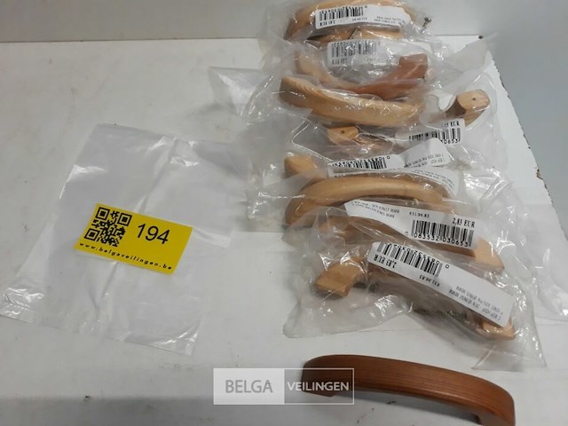 10 x meubelgreep hout 96 mm den - afbeelding 1 van  3