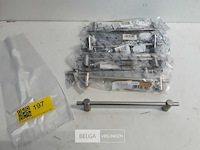 10 x meubelgreep inox 140 mm - afbeelding 2 van  3