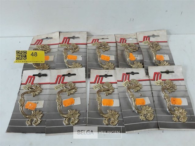 10 x meubelgreep messing 100 mm - afbeelding 1 van  3