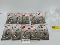 10 x meubelgreep zamak vermessingd 90 mm - afbeelding 1 van  3
