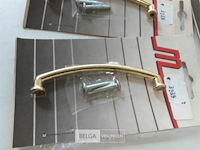 10 x meubelgreep zamak vermessingd 96 mm - afbeelding 3 van  3
