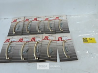 10 x meubelgreep zamak vermessingd 96 mm - afbeelding 1 van  3
