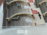 10 x meubelgreep zamak vermessingd 96 mm - afbeelding 3 van  3