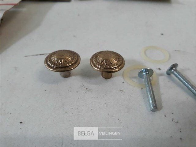 10 x meubeltop messing 20 mm 2 stuks - afbeelding 3 van  3