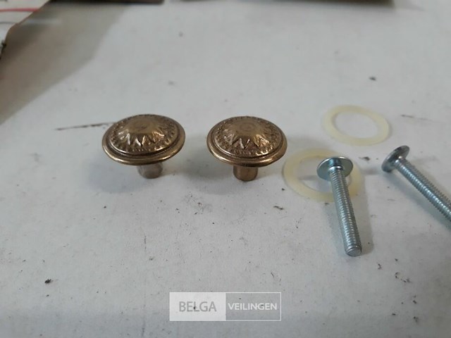 10 x meubeltop messing 20 mm 2 stuks - afbeelding 3 van  3