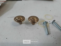 10 x meubeltop messing 20 mm 2 stuks - afbeelding 3 van  3