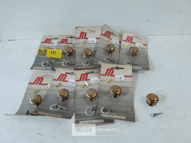 10 x meubeltop messing 30 mm - afbeelding 1 van  3