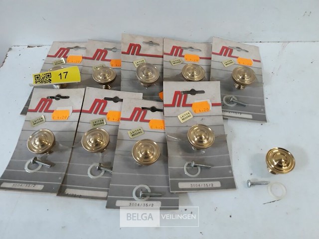 10 x meubeltop messing 35 mm - afbeelding 1 van  3