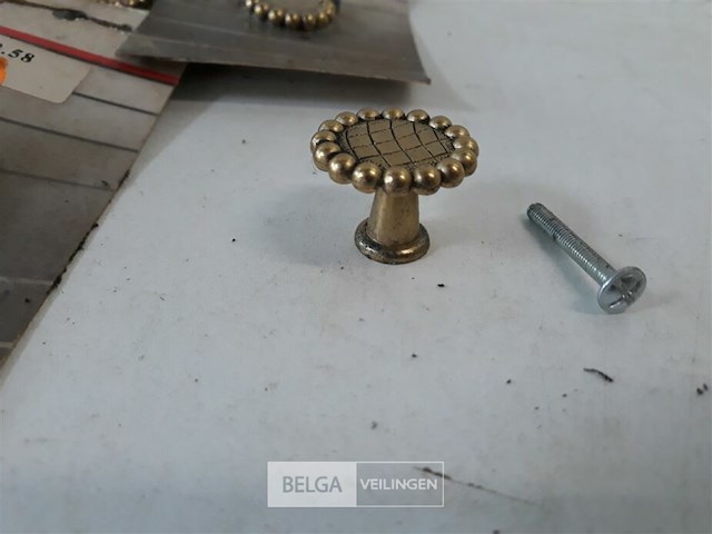 10 x meubeltop zamak vermessingd 30 mm - afbeelding 3 van  3