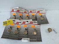 10 x meubeltop zamak vermessingd 30 mm - afbeelding 1 van  3