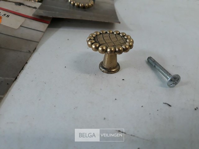 10 x meubeltop zamak vermessingd 30 mm - afbeelding 3 van  3