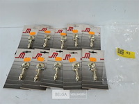 10 x meubeltop zamak vermessingd - afbeelding 1 van  3