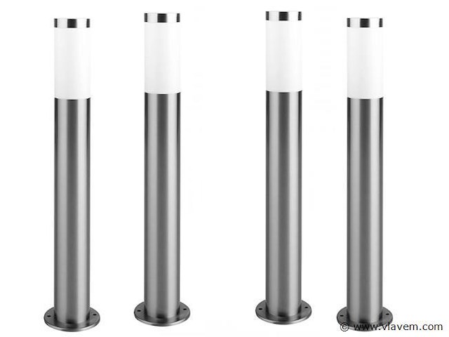 10 x mila 100 rvs opaal grond lamp - afbeelding 3 van  9