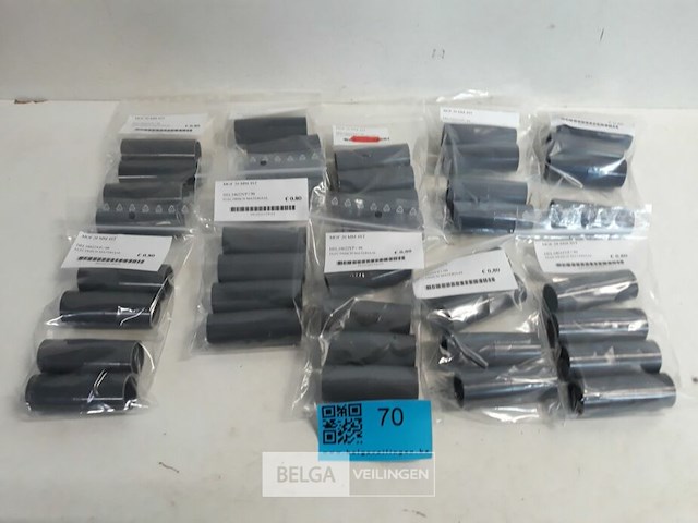 10 x mof voor pvc buis 20 mm grijs 5 stuks - afbeelding 1 van  3