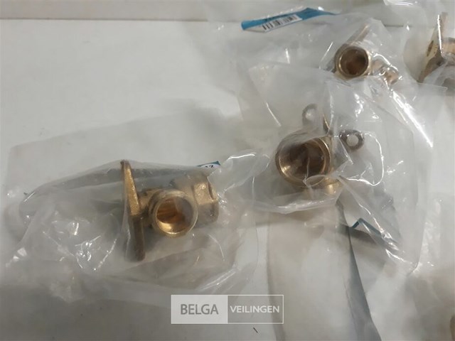 10 x muurbevestiging soldeer koper 15mm x ½ f - afbeelding 3 van  3