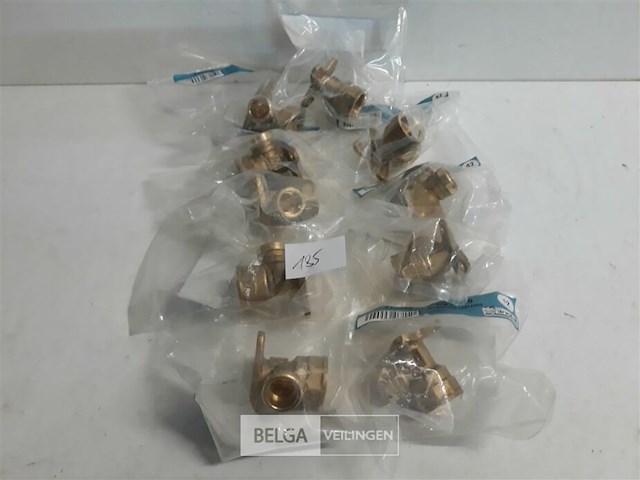 10 x muurbevestiging soldeer koper 15mm x ½ f - afbeelding 1 van  3