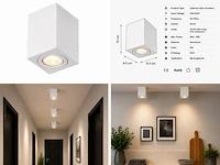 10 x opbouw spot armatuur – gu10 – wit – ip20 – frezya-s - afbeelding 6 van  6