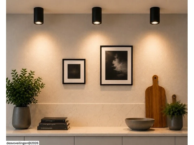10 x opbouw spot armatuur – gu10 – zwart – ip20 – frezya-r - afbeelding 2 van  6