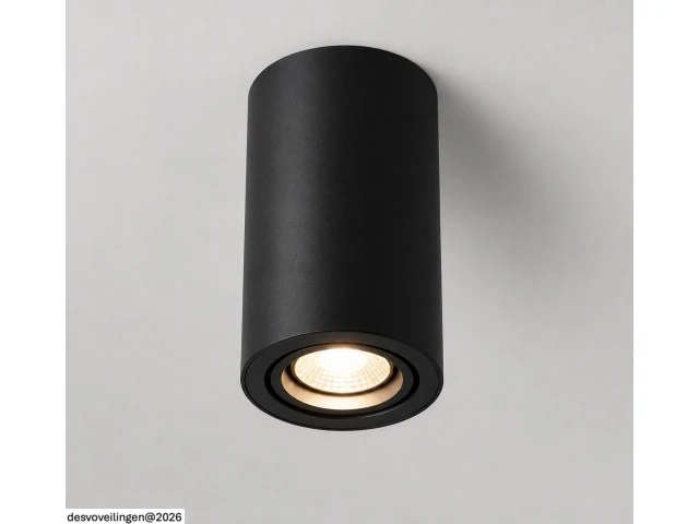 10 x opbouw spot armatuur – gu10 – zwart – ip20 – frezya-r - afbeelding 3 van  6