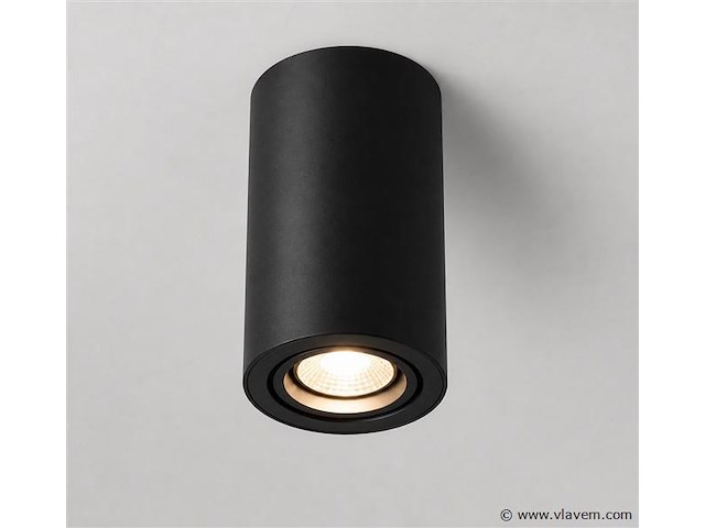 10 x opbouw spot armatuur – gu10 – zwart – ip20 – frezya-r - afbeelding 2 van  5