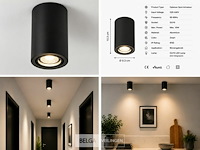 10 x opbouw spot armatuur – gu10 – zwart – ip20 – frezya-r - afbeelding 6 van  6