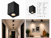 10 x opbouw spot armatuur – gu10 – zwart – ip20 – frezya-s - afbeelding 3 van  5