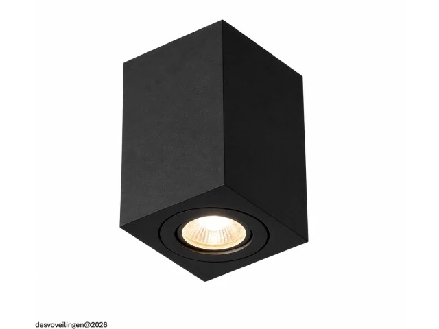 10 x opbouw spot armatuur – gu10 – zwart – ip20 – frezya-s - afbeelding 3 van  6