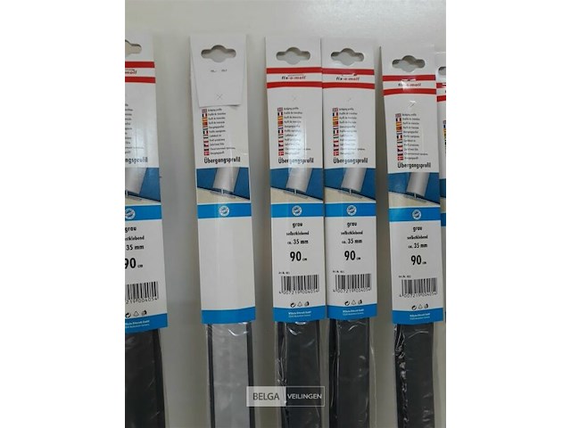 10 x overgangsprofiel h-profiel grijs pvc 90cm x 35mm - afbeelding 3 van  3
