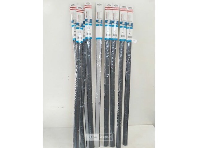 10 x overgangsprofiel h-profiel grijs pvc 90cm x 35mm - afbeelding 2 van  3