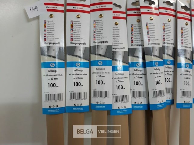 10 x overgangsprofiel voor vloer pvc 100cm x 30mm beige - afbeelding 3 van  3