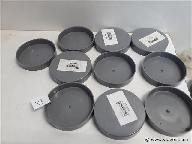 10 x oversteekstop 100 mm pvc lijmverbinding - afbeelding 1 van  2