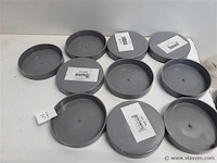 10 x oversteekstop 100 mm pvc lijmverbinding - afbeelding 1 van  2