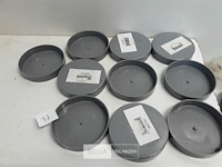 10 x oversteekstop 100 mm pvc lijmverbinding - afbeelding 1 van  3