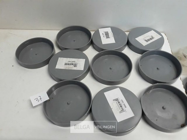 10 x oversteekstop 100 mm pvc lijmverbinding - afbeelding 1 van  3