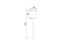10 x prikspot tuinlamp gu10 fitting zand zwart draaibaar waterdicht - afbeelding 8 van  8