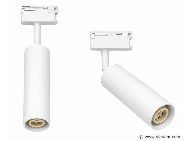 10 x rail spot armatuur – gu10 – wit – ip20 – londra-g - afbeelding 2 van  5
