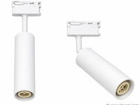 10 x rail spot armatuur – gu10 – wit – ip20 – londra-g - afbeelding 2 van  5