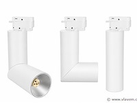 10 x rail spot armatuur – gu10 – wit – ip20 – toronto - afbeelding 2 van  5