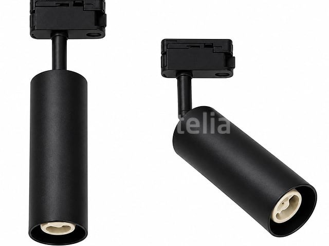 10 x rail spot armatuur – gu10 – zwart – ip20 – londra-g - afbeelding 1 van  5
