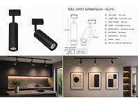 10 x rail spot armatuur – gu10 – zwart – ip20 – londra-g - afbeelding 5 van  5