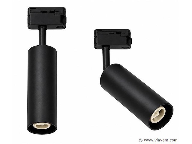 10 x rail spot armatuur – gu10 – zwart – ip20 – londra-g - afbeelding 2 van  5