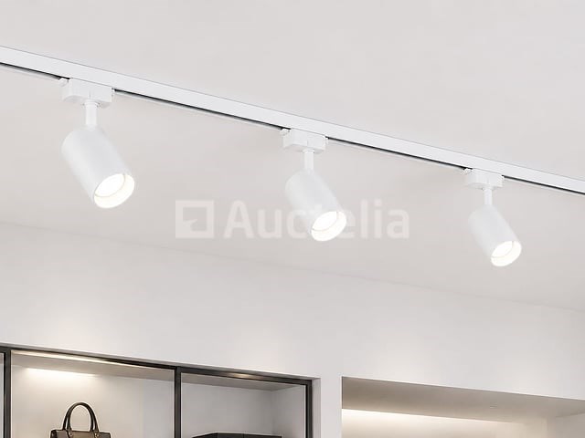 10 x railverlichting track – 1 fase – 2 meter – wit - lighting track - afbeelding 1 van  5